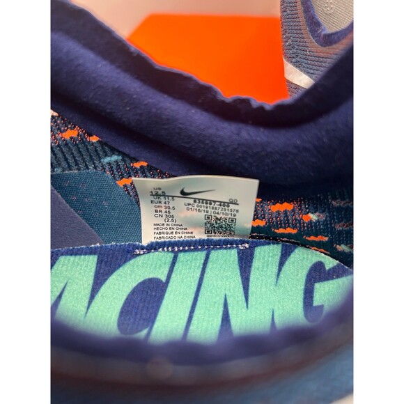 NIKE Zoom Victory 3 Men's Distance Track Spikes Cleats Blue Force/White SZ 12.5 - Picture 8 of 8